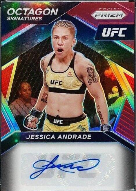 Jessica Andrade 2021 Panini Prizm UFC Octagon Signatures #15 Red