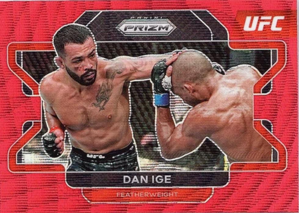 Dan Ige 2022 Panini Prizm UFC Base #79 Ruby Wave