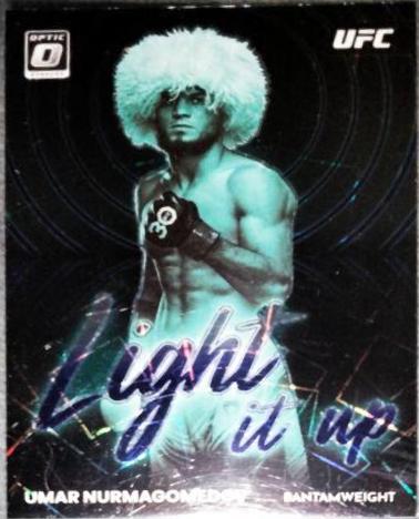 Umar Nurmagomedov 2023 Panini Donruss Optic UFC Light It Up #18 Purple Velocity