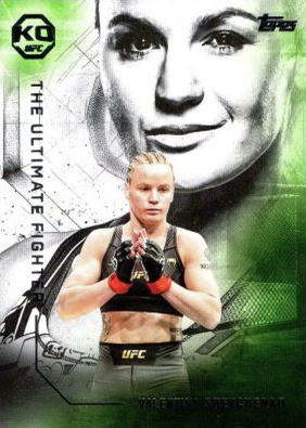 Valentina Shevchenko 2025 Topps Knockout UFC The Ultimate Fighter #UF-10 Platinum