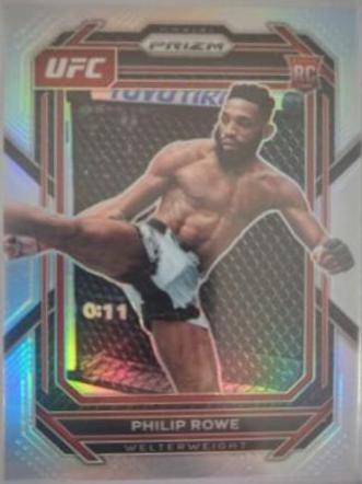 Philip Rowe 2023 Panini Prizm UFC Base #184 Silver