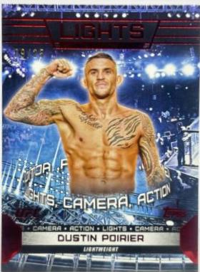 Dustin Poirier 2024 Topps Knockout UFC Action (Lights, Camera, Action) #ACT-16 Red