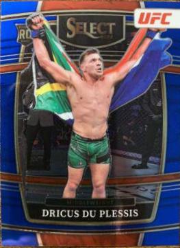 Dricus Du Plessis 2022 Panini Select UFC Octagonside #242 Blue