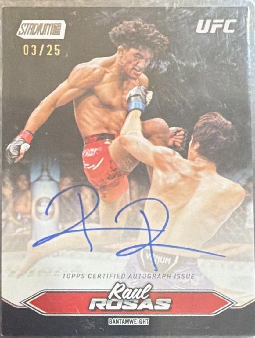 Raul Rosas 2025 Topps Stadium Club UFC Base Autographs #BCA-RRS Green