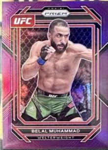 Belal Muhammad 2023 Panini Prizm UFC Base #113 Purple