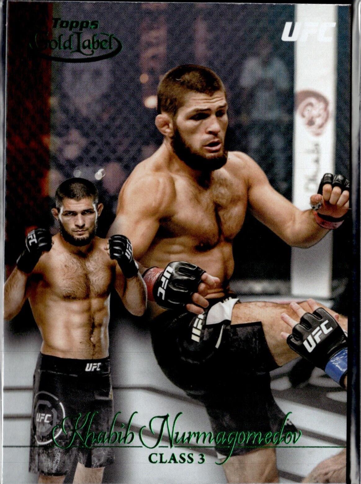 Khabib Nurmagomedov 2024 Topps Gold Label UFC Base Class III #25 Green