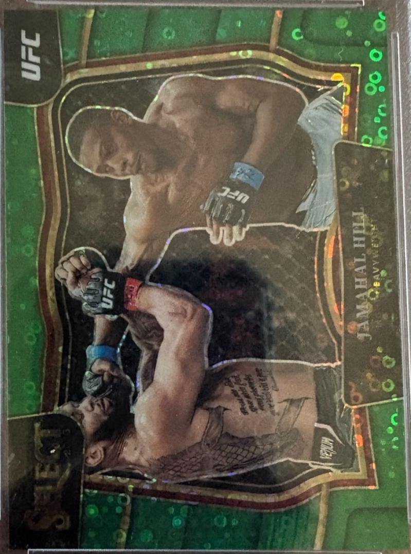 Jamahal Hill 2023 Panini Select UFC Premier Level #173 Green Disco