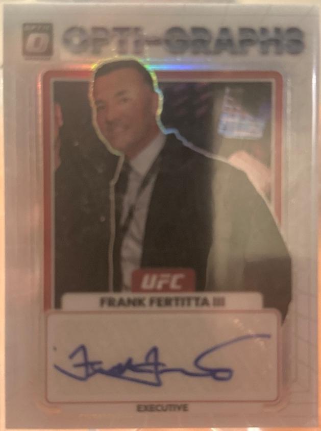 Frank Fertitta III 2023 Panini Donruss Optic UFC Opti-Graphs #11 Autograph