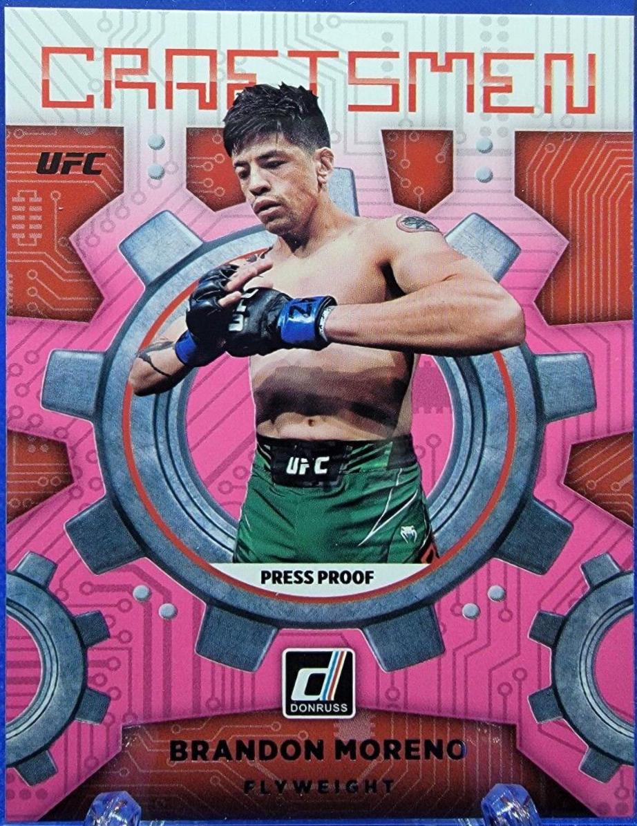 Brandon Moreno 2022 Panini Donruss UFC Craftsmen #6 Pink