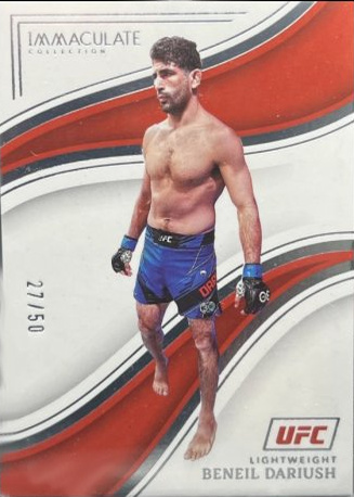 Beneil Dariush 2023 Panini Immaculate Collection UFC Base #28 Purple