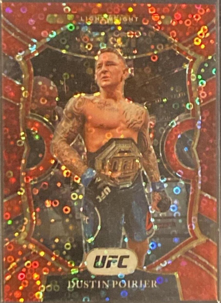 Dustin Poirier 2021 Panini Select UFC Concourse #72 Red Disco
