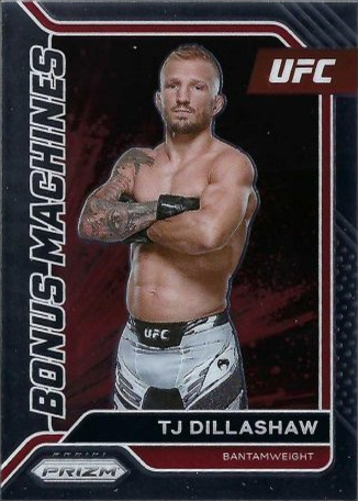 TJ Dillashaw 2022 Panini Prizm UFC Bonus Machines #24 Black Prizm