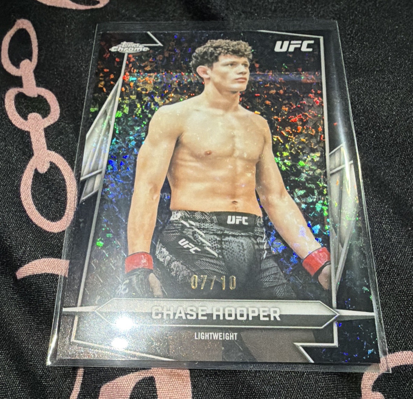 Chase Hooper 2026 Topps Chrome UFC Base #35 Black Refractor