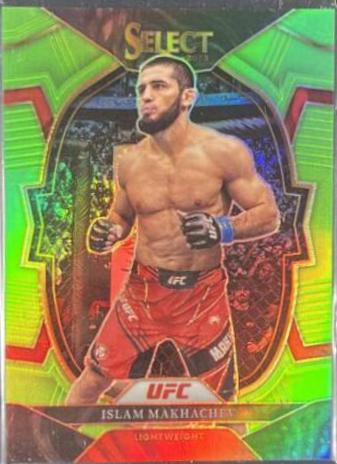 Islam Makhachev 2023 Panini Select UFC Concourse #94 Neon Green