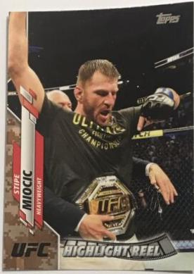 Stipe Miocic 2020 Topps UFC Base #96 Camo