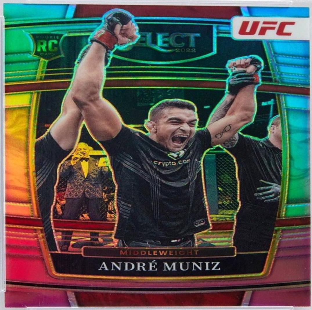 Andre Muniz 2022 Panini Select UFC Concourse #34 Teal and Pink