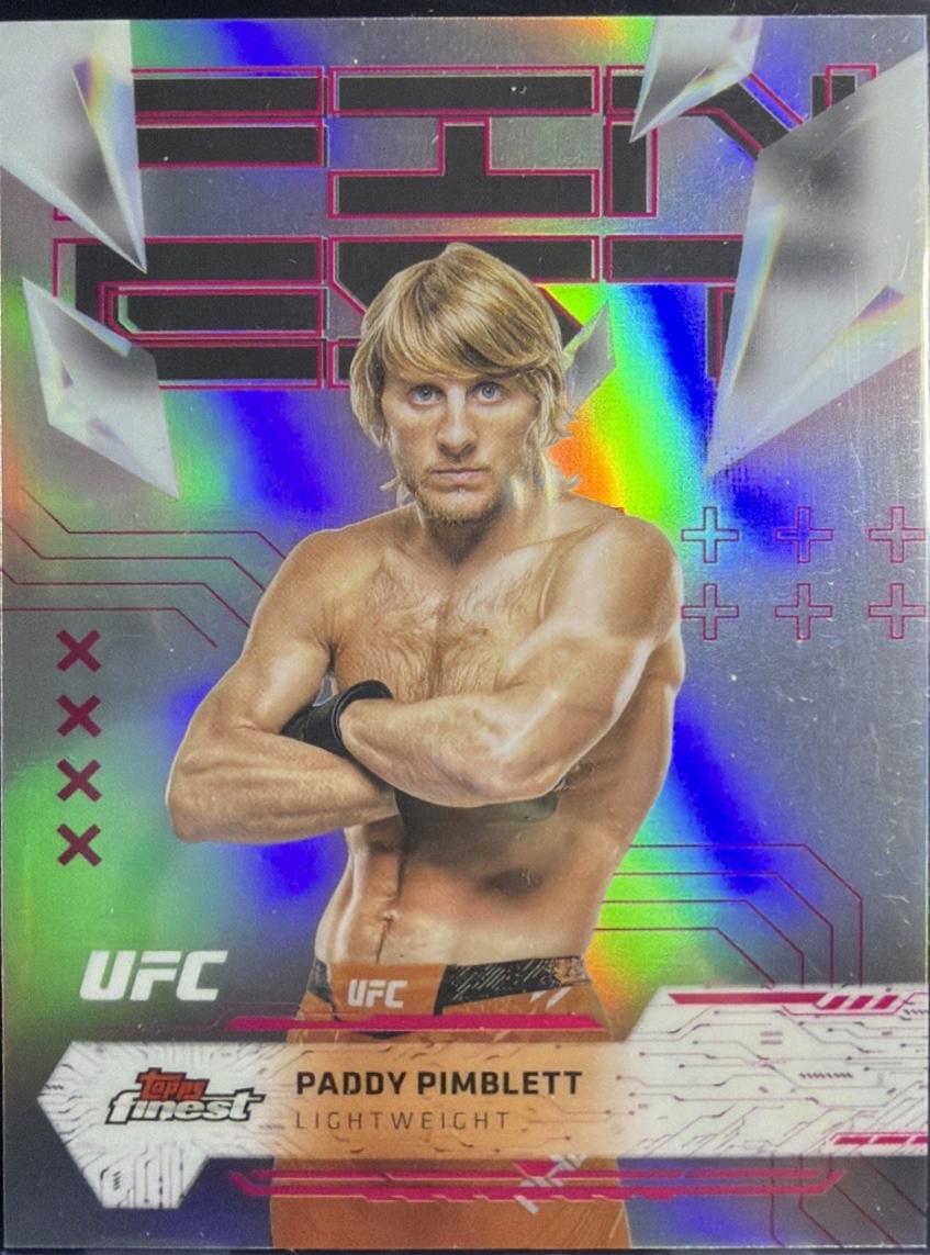 Paddy Pimblett 2025 Topps Finest UFC Base Uncommon #110 Refractor