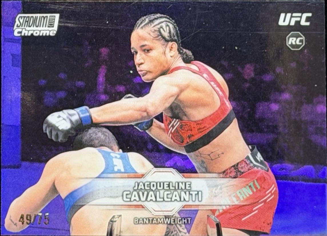 Jacqueline Cavalcanti 2026 Topps Stadium Club UFC Chrome Base #CB-136 Refractor
