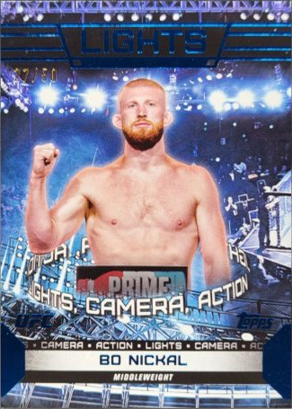 Bo Nickal 2024 Topps Knockout UFC Lights (Lights, Camera, Action) #LTS-5 Emerald