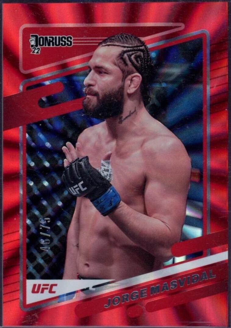 Jorge Masvidal 2022 Panini Donruss UFC Base #22 Red