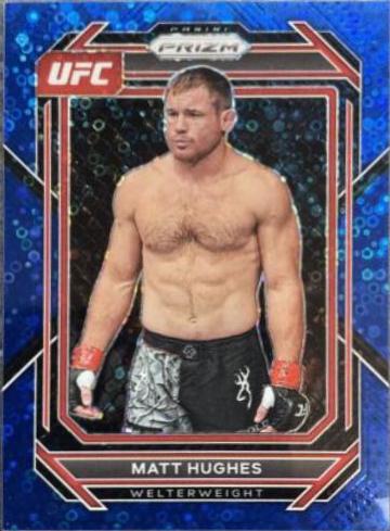 Matt Hughes 2023 Panini Prizm Under Card UFC Base #142 Blue