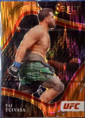 Tai Tuivasa 2022 Panini Select UFC Octagonside #278 Orange Flash
