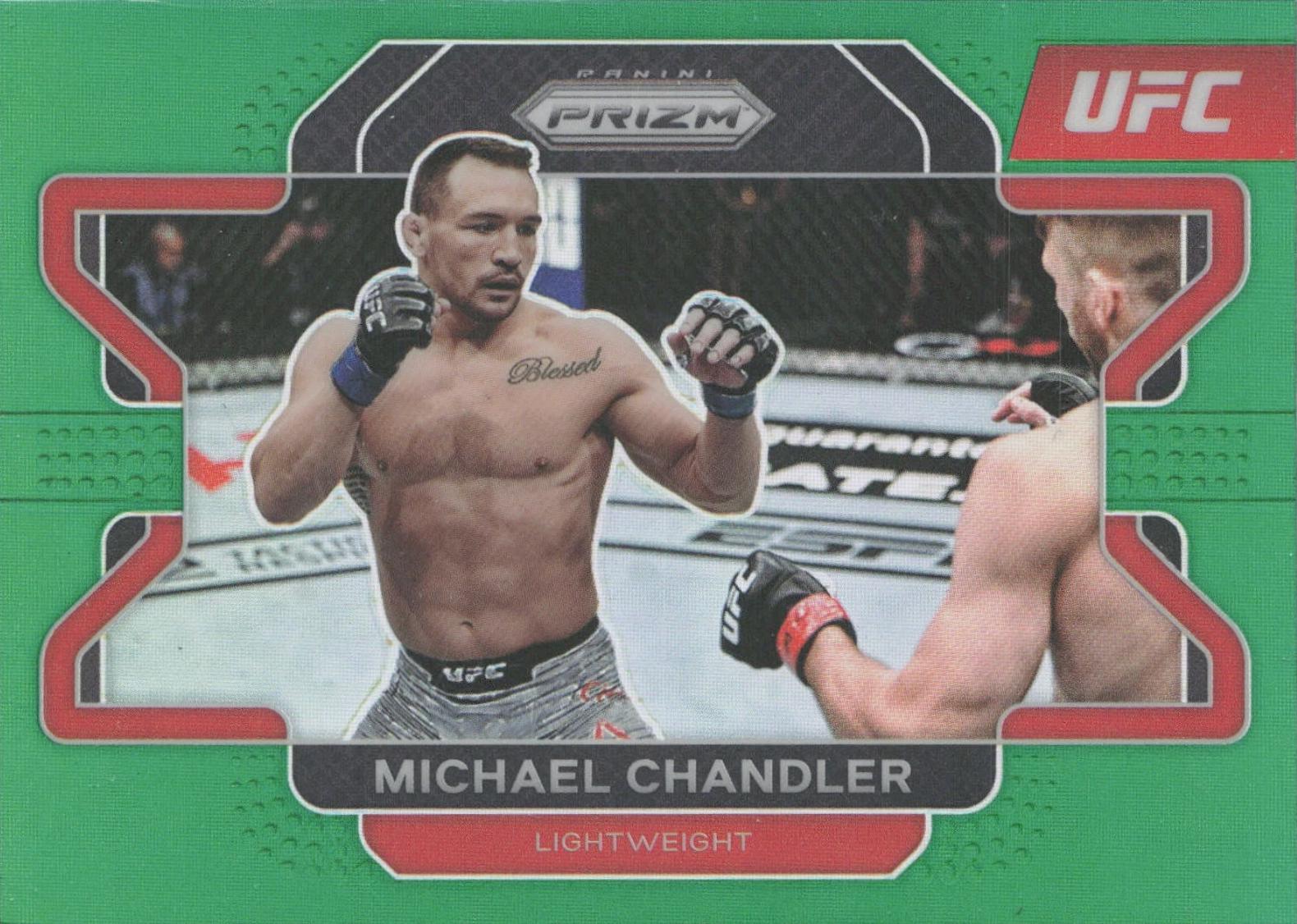 Michael Chandler 2022 Panini Prizm UFC Base #8 Green