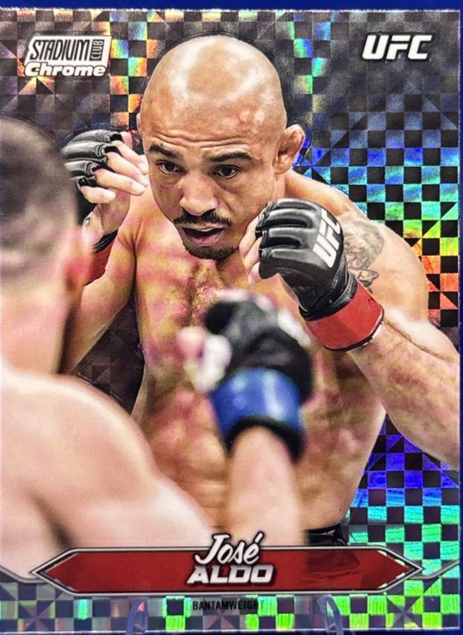 José Aldo 2025 Topps Stadium Club UFC Base Chrome #C-13 X-Fractor