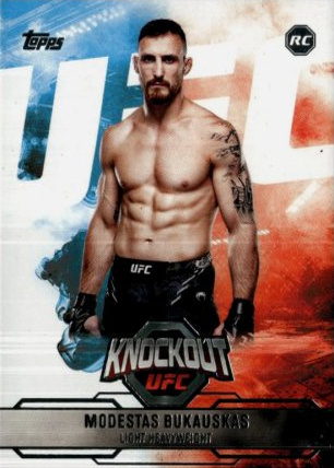 Modestas Bukauskas 2025 Topps Knockout UFC Base #92 Platinum