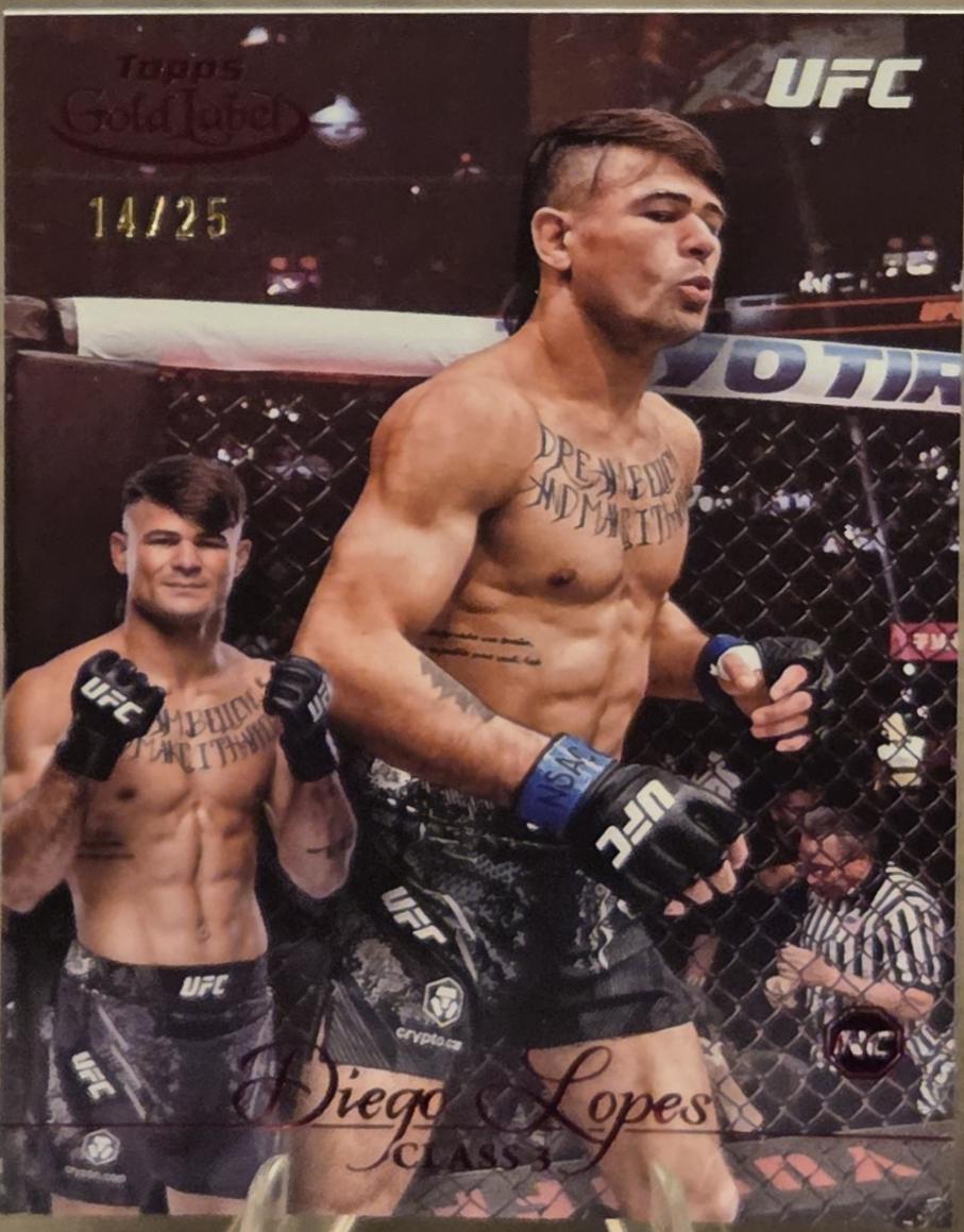 Diego Lopes 2024 Topps Gold Label UFC Base Class III #89 Red