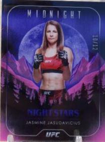 Jasmine Jasudavicius 2024 Topps Midnight UFC Base #10 Midnight