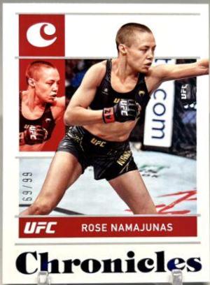 Rose Namajunas 2022 Panini Chronicles UFC Base Chronicles #60 Blue