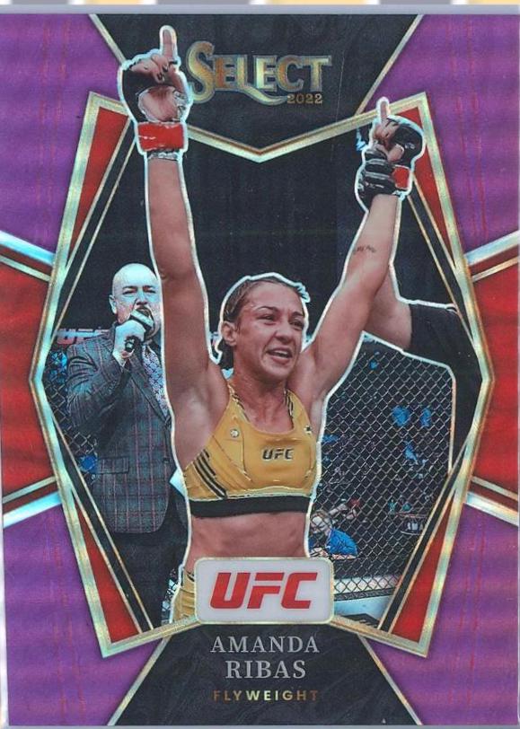 Amanda Ribas 2022 Panini Select UFC Premier Level #136 Purple