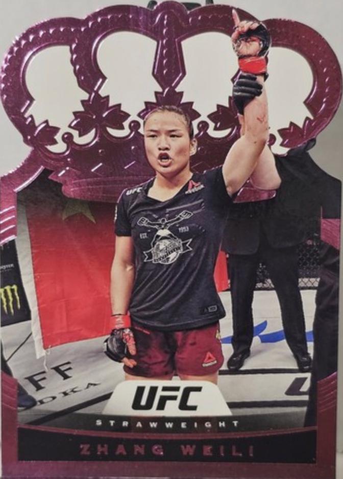 Zhang Weili 2021 Panini Chronicles UFC Base Crown Royale #11 Pink