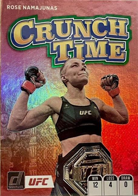 Rose Namajunas 2022 Panini Donruss UFC Crunch Time #7 Green
