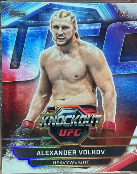 Alexander Volkov 2026 Topps Knockout UFC Base #22 Holo Gold