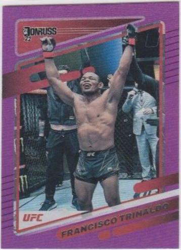 Francisco Trinaldo 2022 Panini Donruss UFC Base #199 Purple Flood