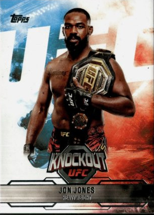 Jon Jones 2025 Topps Knockout UFC Base #100 Sepia