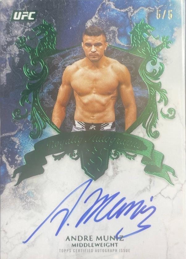 Andre Muniz 2025 Topps Royalty UFC Royalty Autographs #RY-AM Green