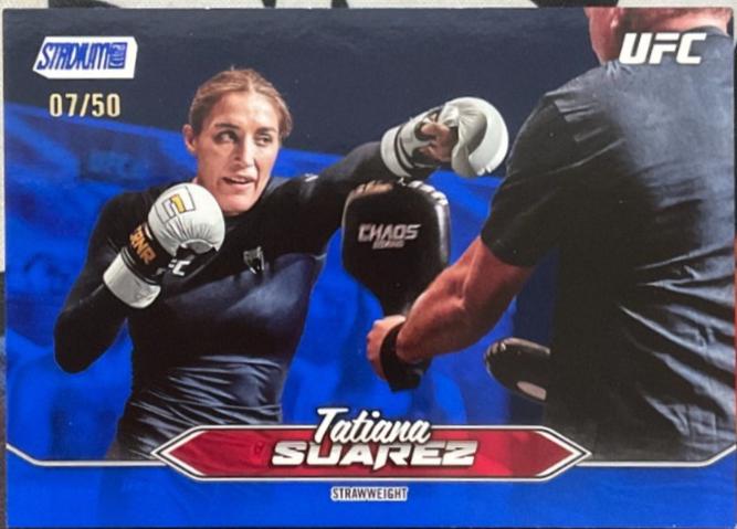 Tatiana Suarez 2025 Topps Stadium Club UFC Base #174 Blue