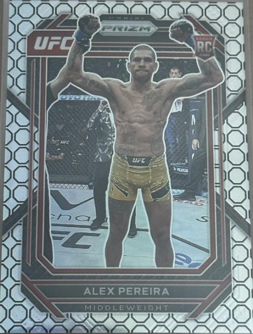 Alex Pereira 2023 Panini Prizm UFC Base #111 Octagon