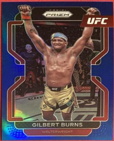 Gilbert Burns 2022 Panini Prizm UFC Base #183 Blue