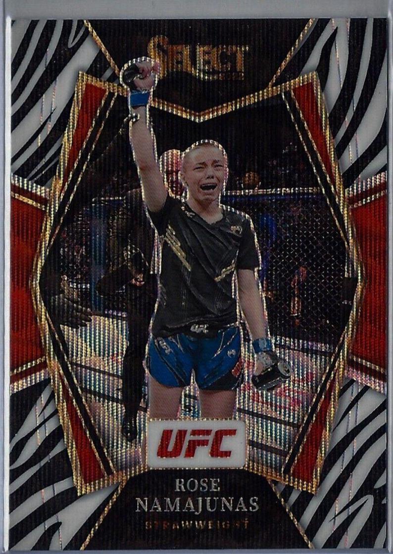 Rose Namajunas 2022 Panini Select UFC Premier Level #173 Zebra