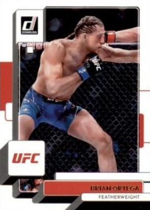 Brian Ortega 2023 Panini Donruss UFC Base #98 Press Proof Silver