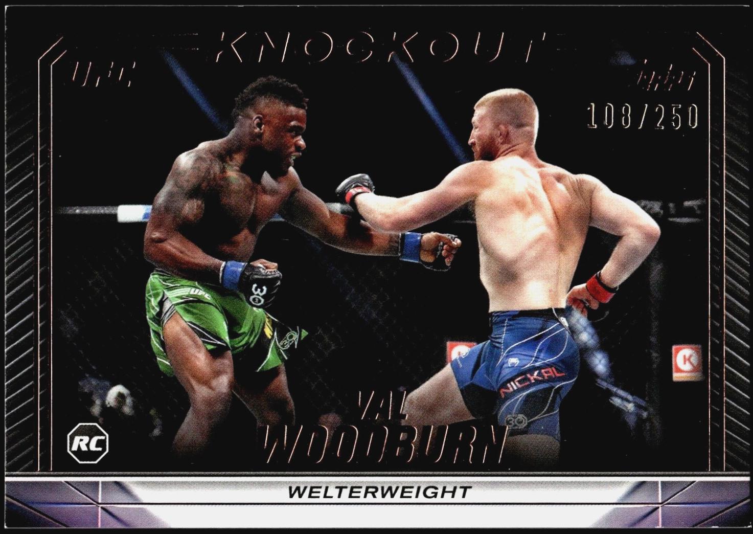 Val Woodburn 2024 Topps Knockout UFC Base #21 Bronze
