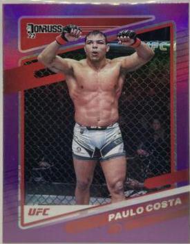 Paulo Costa 2022 Panini Donruss UFC Base #66 Purple Flood