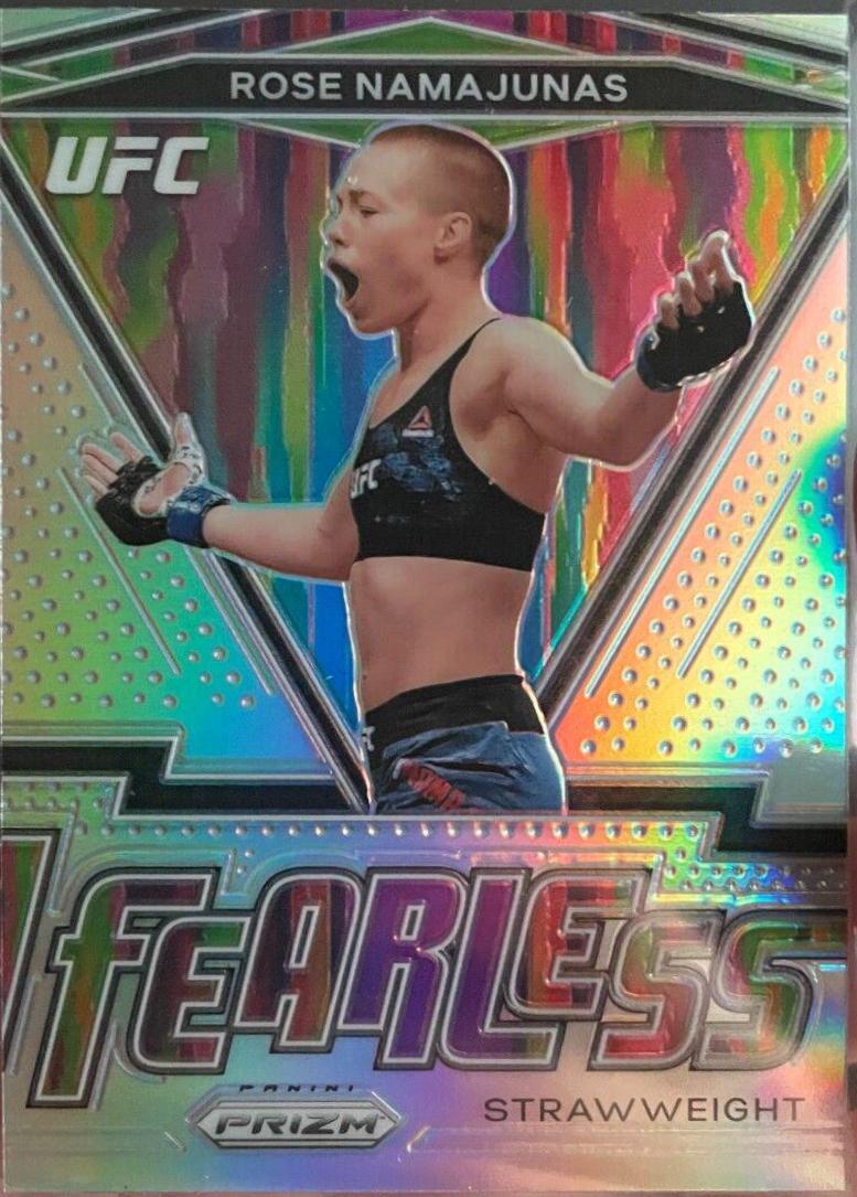 Rose Namajunas 2021 Panini Prizm UFC Fearless #18 Silver