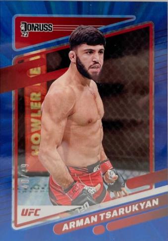 Arman Tsarukyan 2022 Panini Donruss UFC Base #170 Blue