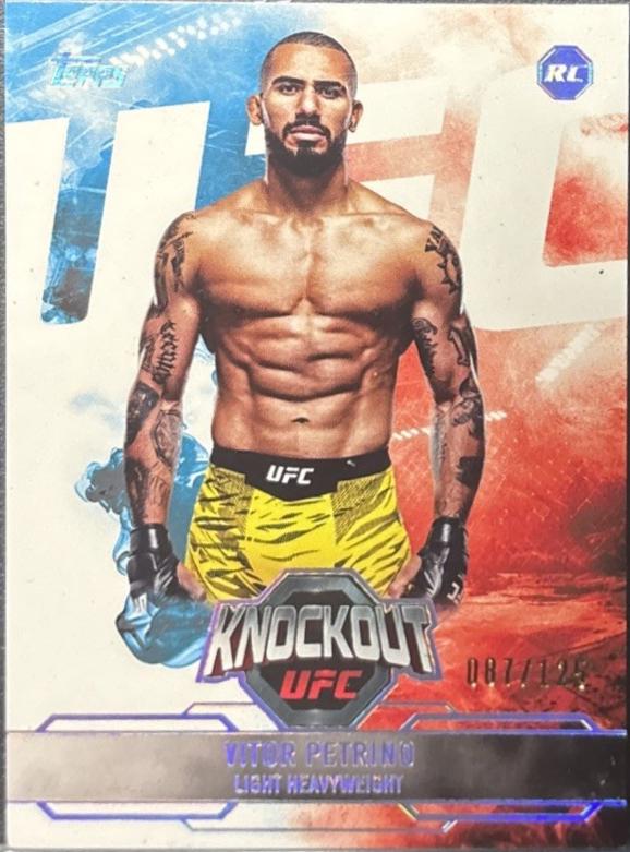 Vitor Petrino 2025 Topps Knockout UFC Base #13 Holo Silver