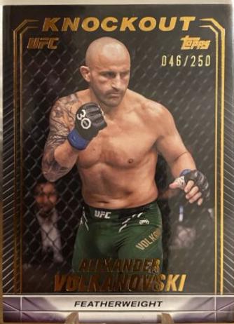 Alexander Volkanovski 2024 Topps Knockout UFC Base #47 Bronze